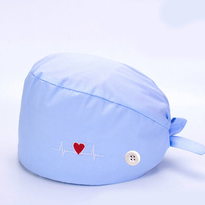 Surgical Cap Baotou Cap Doctor Hat Electrocardiogram Nurse Pure Cotton Buckle