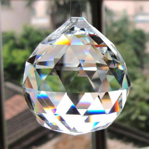 50PCS Clear Crystal Glass Chandelier Light Ball Lamp Prisms Drop Pendant 20MM ……