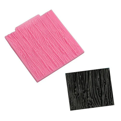 Tree Bark Texture Wood Pattern Silicone Mould Mat Fondant Cake Decoration Mold