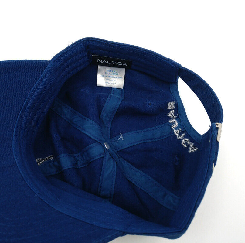 Nautica Hat Adjustable Tennis Driving Unisex Sport Baseball Cap Royal Blue Rare