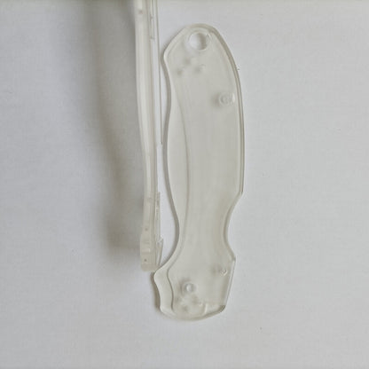 1 Pair Transparent Acrylic Knife Handle Scales for Spyderco C223 Para3 Knives