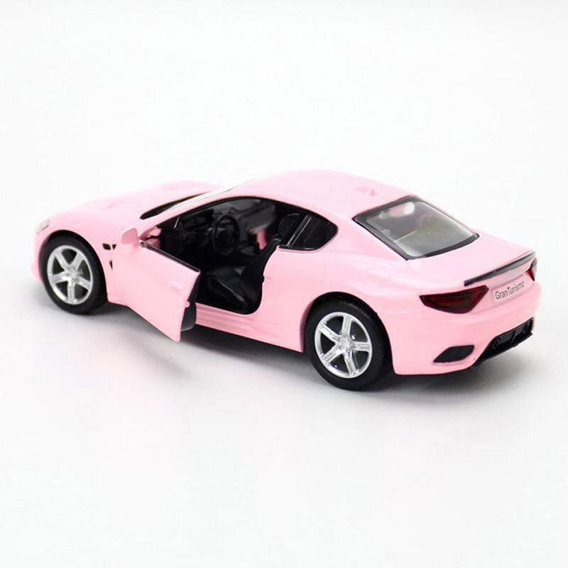 1:36 Maserati GranTurismo MC Model Car Diecast Toy Cars Door Open Kids Gift Pink