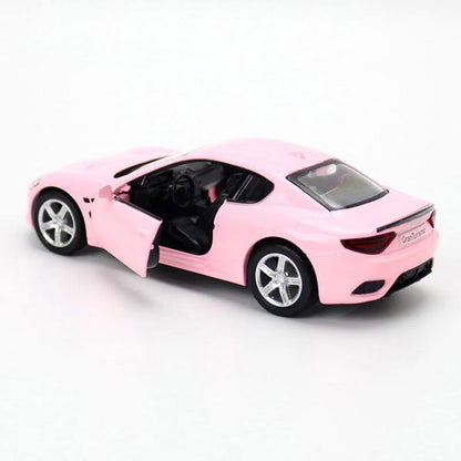 1:36 Maserati GranTurismo MC Model Car Diecast Toy Cars Door Open Kids Gift Pink