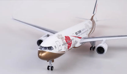 47CM 1:135 AIR CHINA AIRBUS A330 Passenger Airplane Landing Gears Resin Model