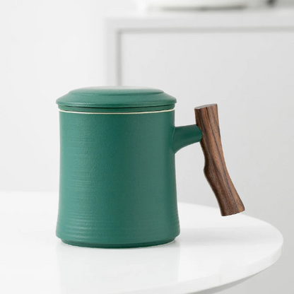 Ceramic Tea Cup with Infuser Coffee Tea Mug 380ml