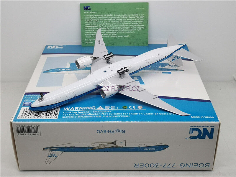 for NG Models for KLM Asia for Boeing B777-300ER PH-BVC 1/400 Aircraft Model
