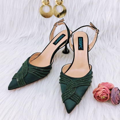 With Cashew Bag Exquisite Banquet Ladies Shoes And Bag