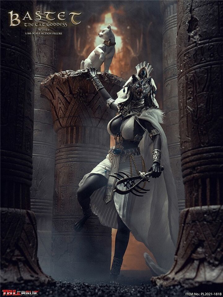 1/6 Scale TBLeague Bastet The Cat Goddess-White Action Figure Soldier
