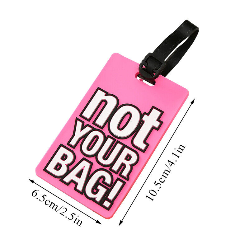 Luggage Tags PVC Hang Tag Baggage Labels Name Address Suitcase Travel Holiday