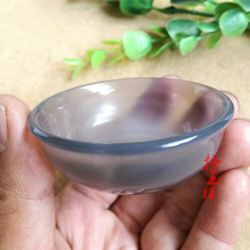 China handmade jade carving Kung Fu teacup tea bowl pure natural agate tea bowl