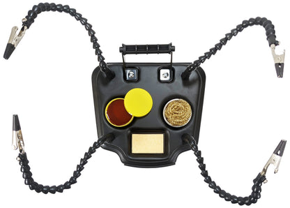 Helping Hands Flexible Gooseneck Arms with Flux, Brass Sponge, Solder Dispenser