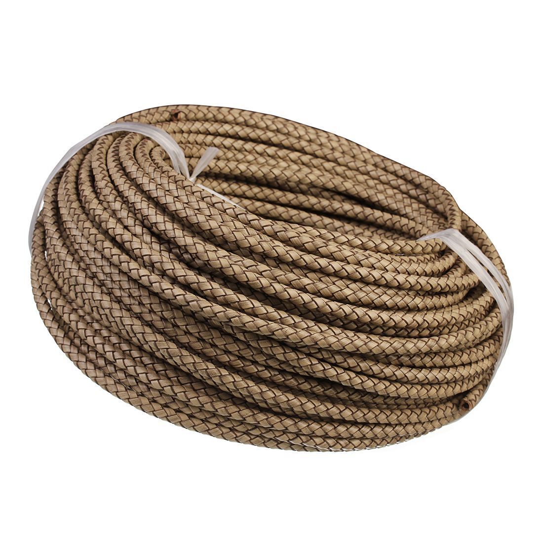 Bolo Tie Leather Rope 4mm DIY Hand-Woven Bracelet Necklace Material 10 Meter Set
