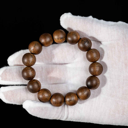 16mm Chinese Natural Eaglewood Handmade Exquisite Bracelets 31247