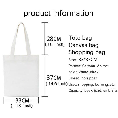 Retro Canvas Tote Bag Handbag Fashion Shoulder Bag Large Student Book Bags Linen