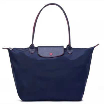 New Fashion High Capacity Embroidered Nylon Shoulder Bag Shopping Bag