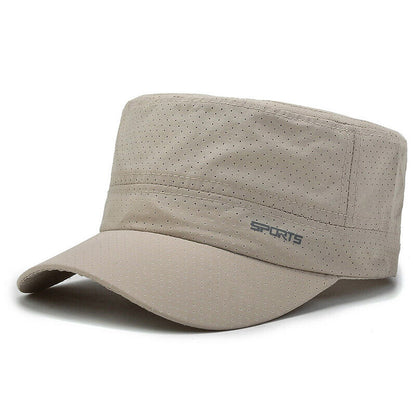 Neutral Hat Retro Cap Flat Cap Cotton Cap Military Cap Retro Temperament Stylish