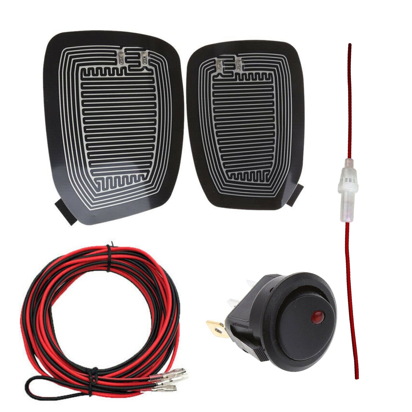 12V Car Rearview Mirror Heating Demister Side Glass Warm Heated Defogger Pad Mat
