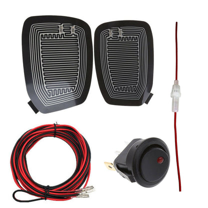 12V Car Rearview Mirror Heating Demister Side Glass Warm Heated Defogger Pad Mat