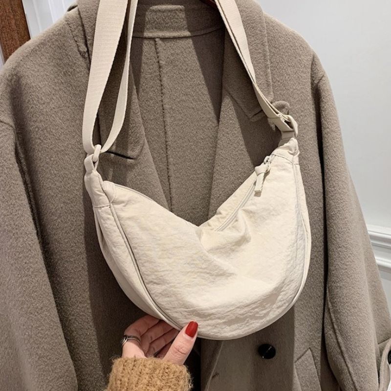 Nylon Crossbody Bag Shoulder Bags Large Tote Bags Zipper Student Travel Shopper