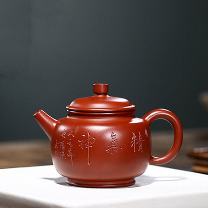 Full Handmade Tea Pot Marked Chinese Original Ore Yixing Zisha Dahongpao Clay