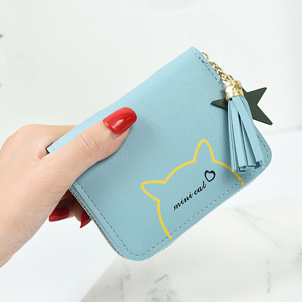Fashion Small Women Zipper Wallet Leather Coin Bag Credit Card Mini Purse Clutch
