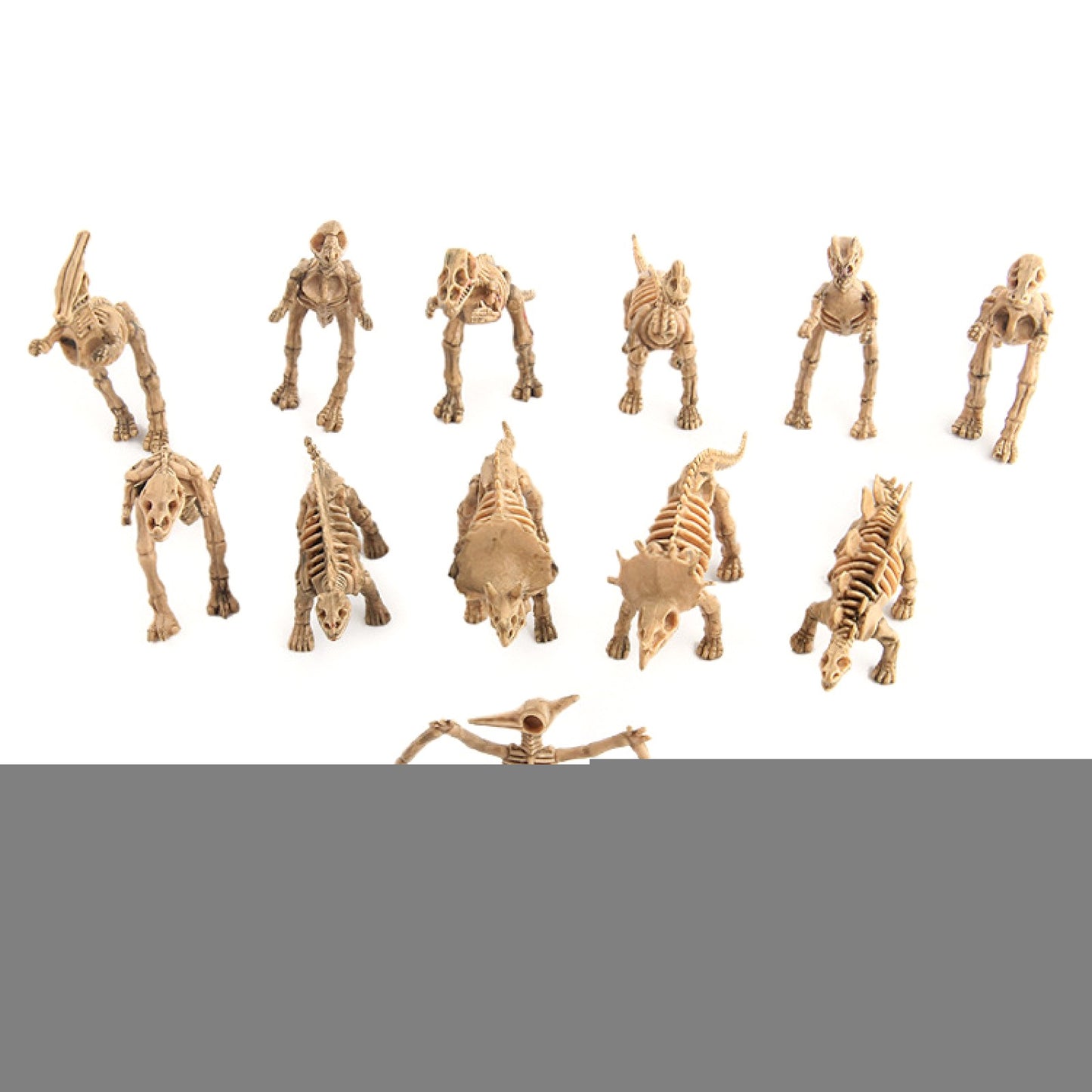 12pcs Dinosaur Fossil Skeleton Simulation Model Action Figure Toy Gift For Kids