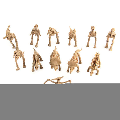 12pcs Dinosaur Fossil Skeleton Simulation Model Action Figure Toy Gift For Kids