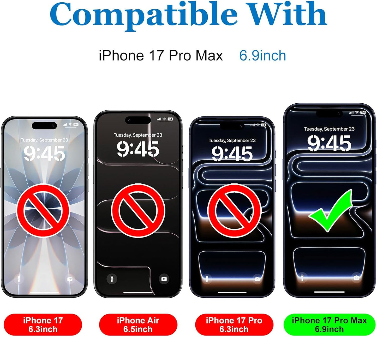 Matte Privacy Screen Protector for Iphone 17 Pro Max[6.9 Inch] with Easy Install