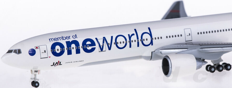 1:500 Hogan Japan Airlines One World BOEING 777-300 Airplane Diecast Plane Model