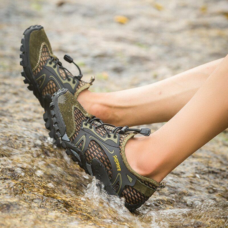 Aqua Shoes Slip On Upstream Wading Sneakers Water Hiking Beach Surfing Swimming