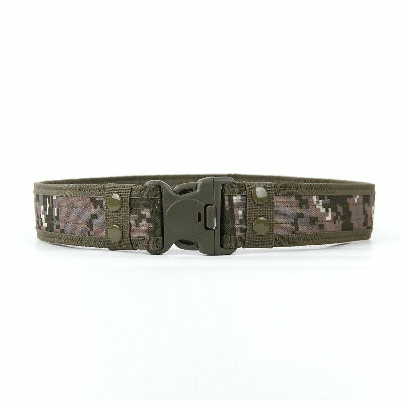 Combat Belts Army Style Quick Release Tactical Canvas Waistband Outdoor Hunting