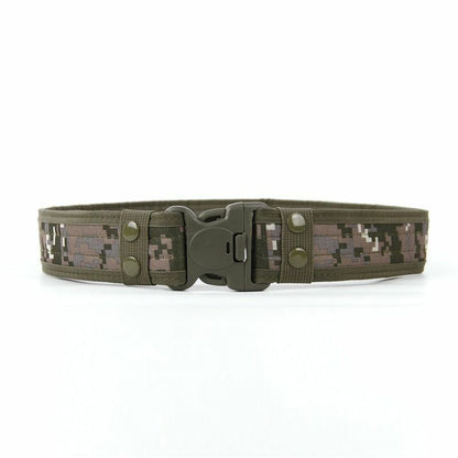 Combat Belts Army Style Quick Release Tactical Canvas Waistband Outdoor Hunting
