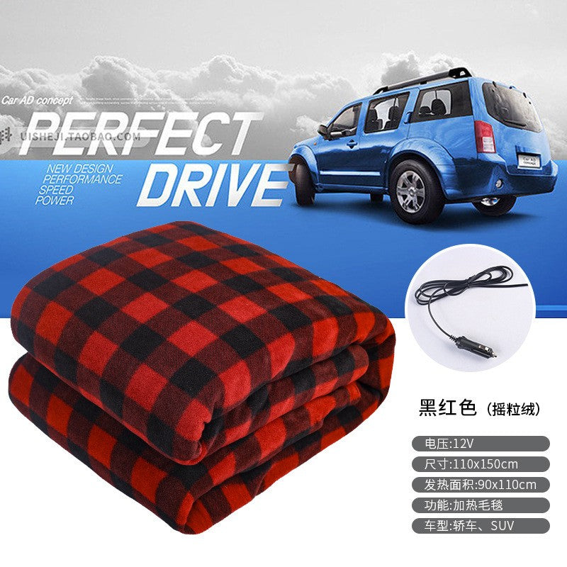 Car electric blanket 12v volt dedicated warm car for outdoor camping110*150cm