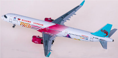 1:400 HYJLwings Loong Air Airbus A321neo Passenger Airplane Diecast Model