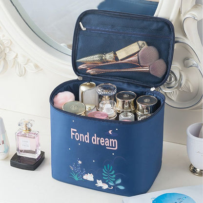 Cosmetic Bag Large Travel Organizer Waterproof Makeup Case Traveling Pouch 1 PC