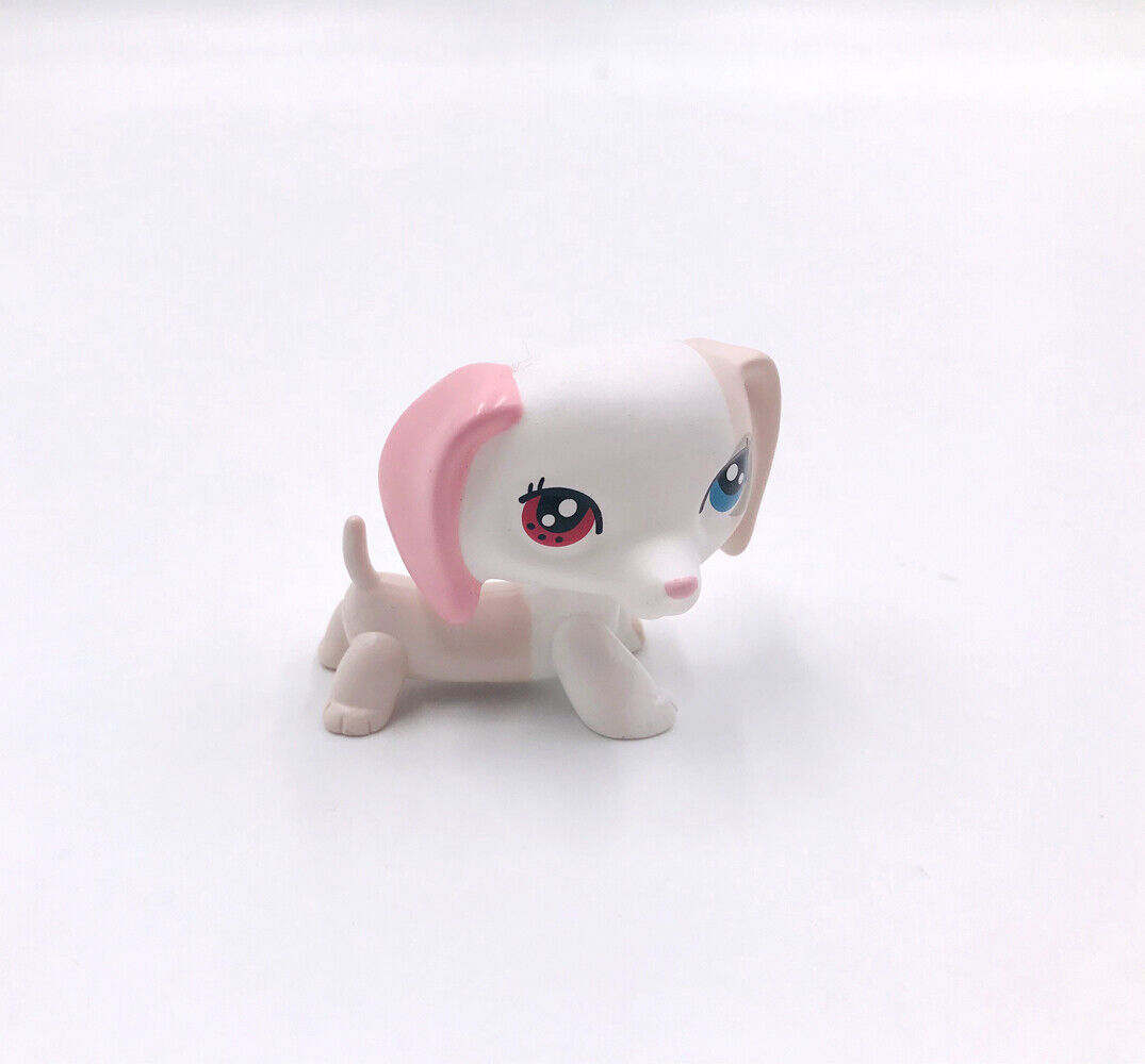 Mini Pet Shop OOAK Kids Toys Animals Spot White Dachshund Dog Puppy LPS #2046