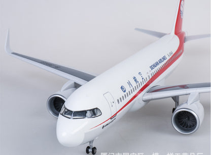 1:80 47CM SICHUAN AIRLINES AIRBUS A320neo Airplane Landing Gear Resin Model