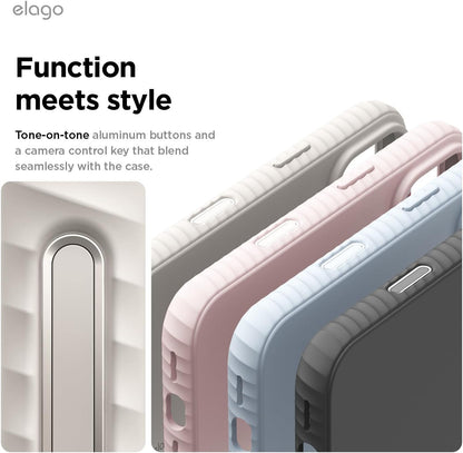 Magnetic Ridge for Iphone 17 Pro Max Case, Premium Magnetic Silicone Case, Compa