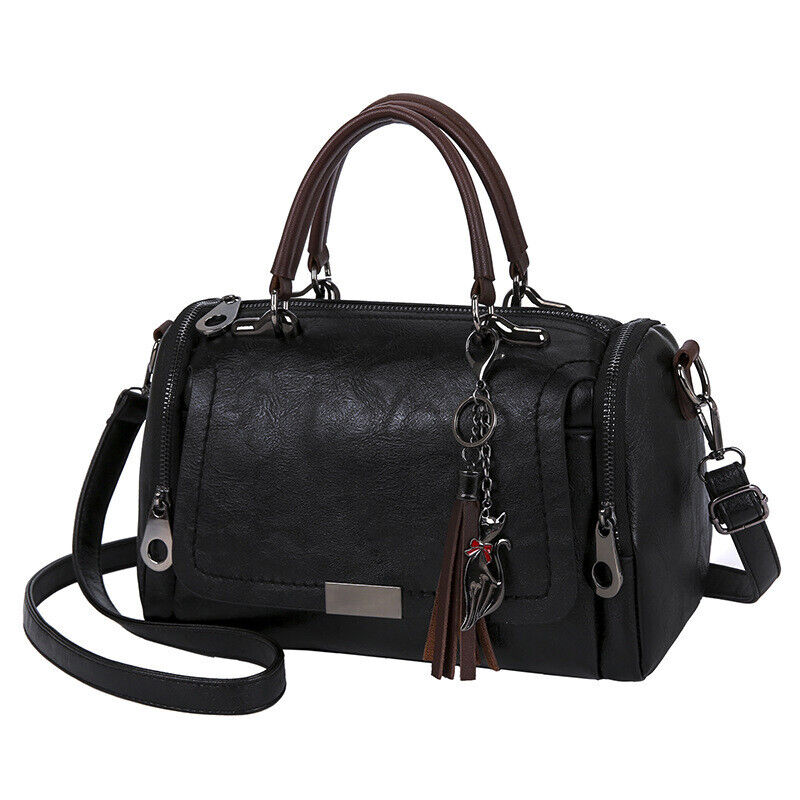 Ladies Faux Leather Shoulder Bag Tote Purse Handbags Messenger Crossbody Satchel