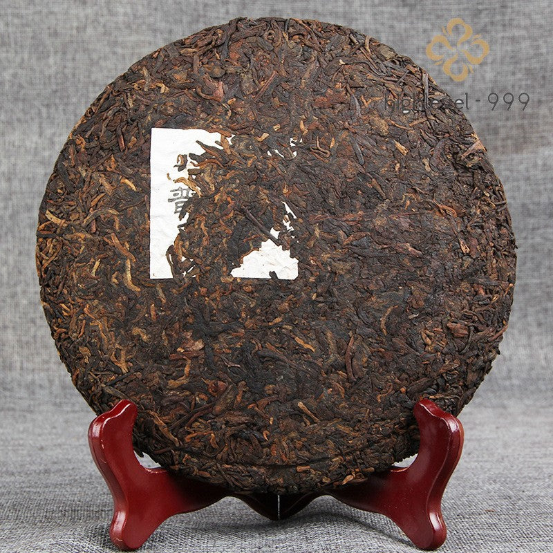 357g Fermented Ripe Pu'er Menghai 13 Years Aged Collectible Qizi Tea Cake Yunna