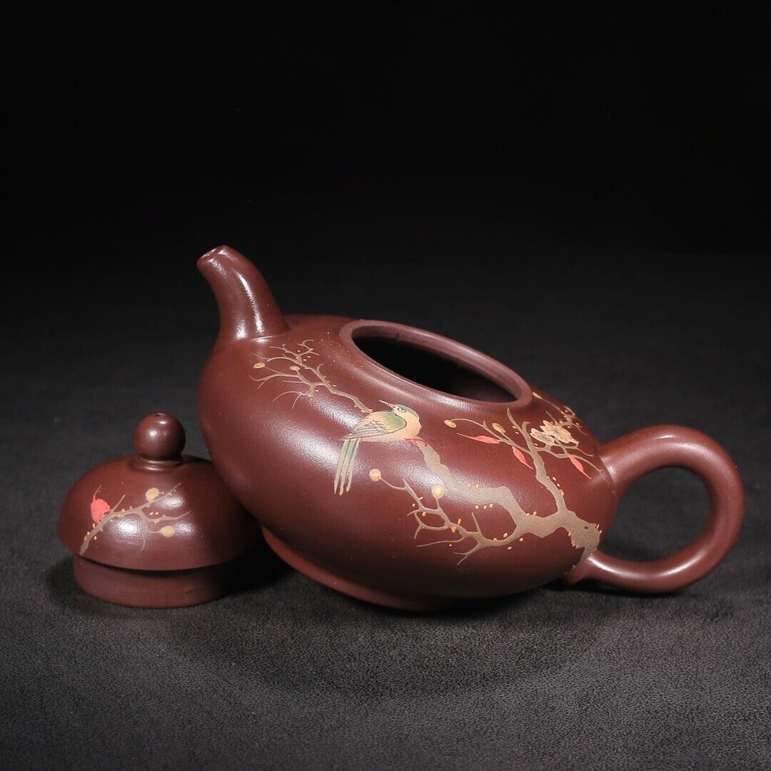 Chinese Yixing Zisha Clay Handmade Exquisite Teapot（华颖 底款：周桂珍）