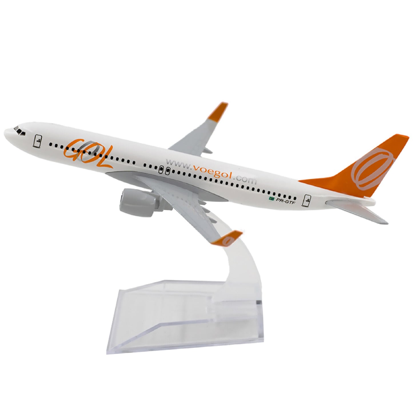1:400 16cm Aircraft Brazil GOL 737 Alloy Diecast Plane Model Souvenir Ornaments
