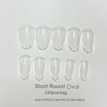 False Nail Tips 240Pcs XXL Square Full Covers Luxury Gel Press On Manicure Tools