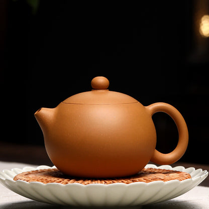 Ball Shaped Infuser Holes Marked Xishi Pot Chinese Yixing Old Duan Clay Tea Pot