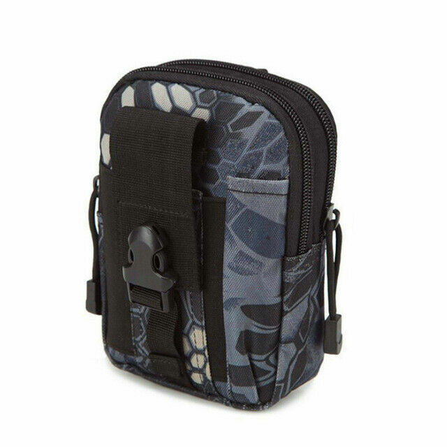 Men Waist Pack Bum Bag Black Pouch Waist Packs Molle Nylon Wallet Travel Tool