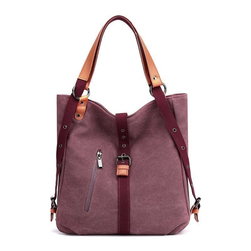 Canvas Shoulder Purse Crossbody Bag Travelling Handbags Polyester Blue/Red/Black