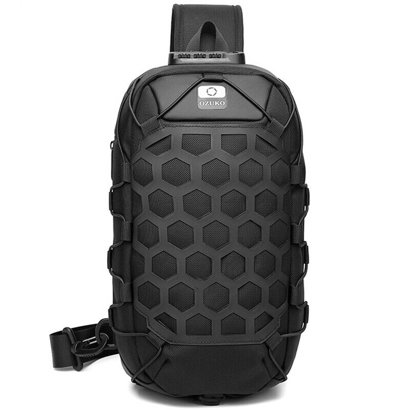 Sling Backpack Oxford cloth Waterproof&Anti-theft Crossbody Shoulder Bag USBPort