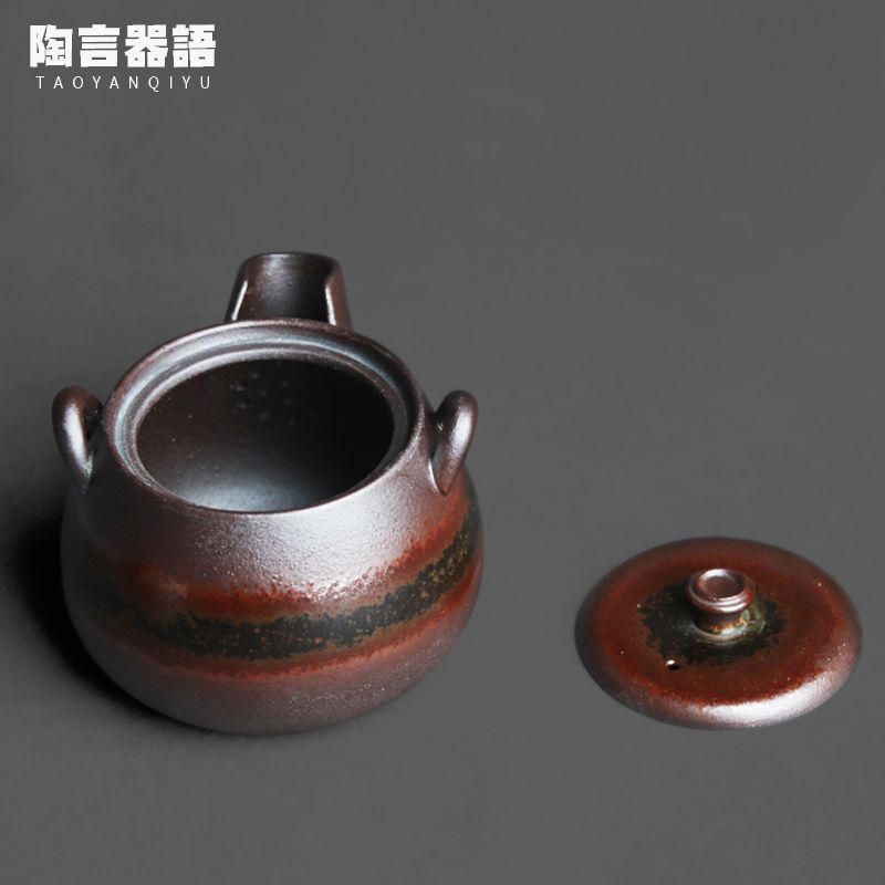 180ml Yixing Ceramic Tea Pot Tea Pot Kung Fu Tea Set Retro Handmade Crafts China