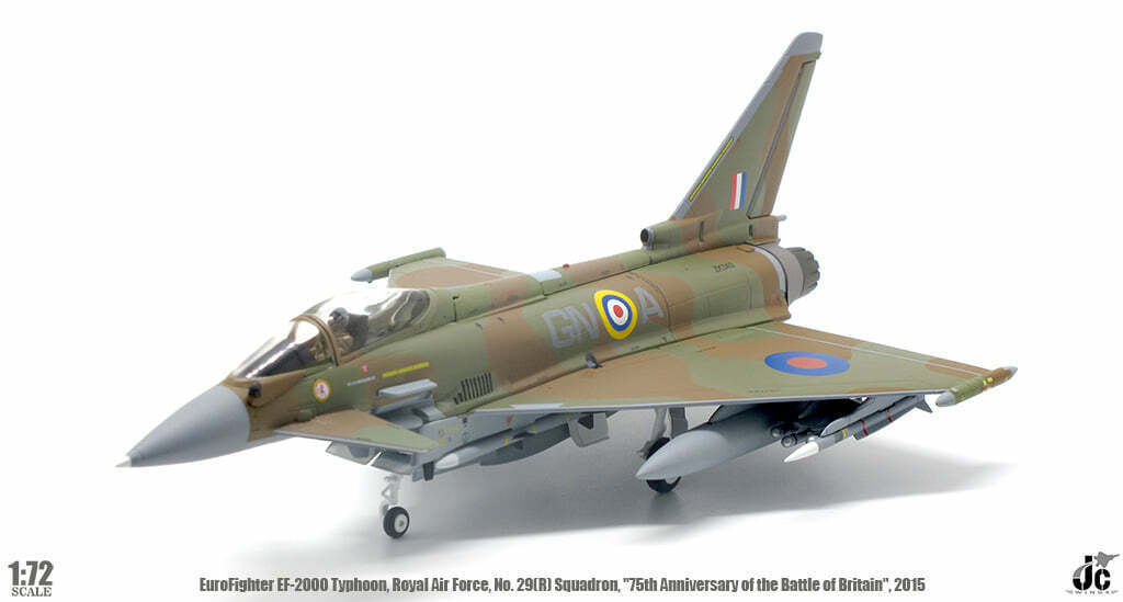 1:72 JC Wing EuroFighter EF-2000 Tyuhoon, Boyal Air Force Fighter Diecast Model
