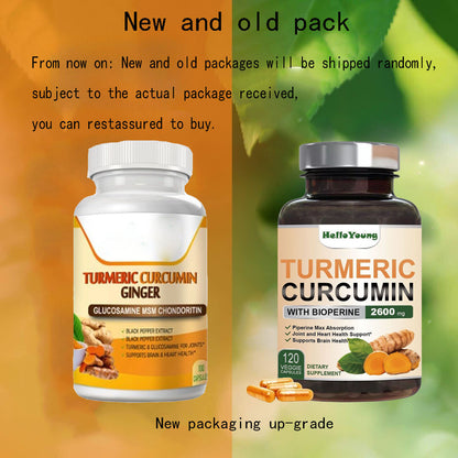 Turmeric curcumin with ginger black pepper, support maximum strength capsules